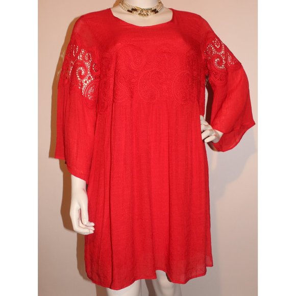 Red Shift Dress by Indigo Rose - Picture 1 of 3